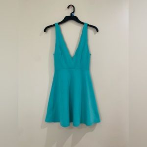 Windsor size small teal blue dress